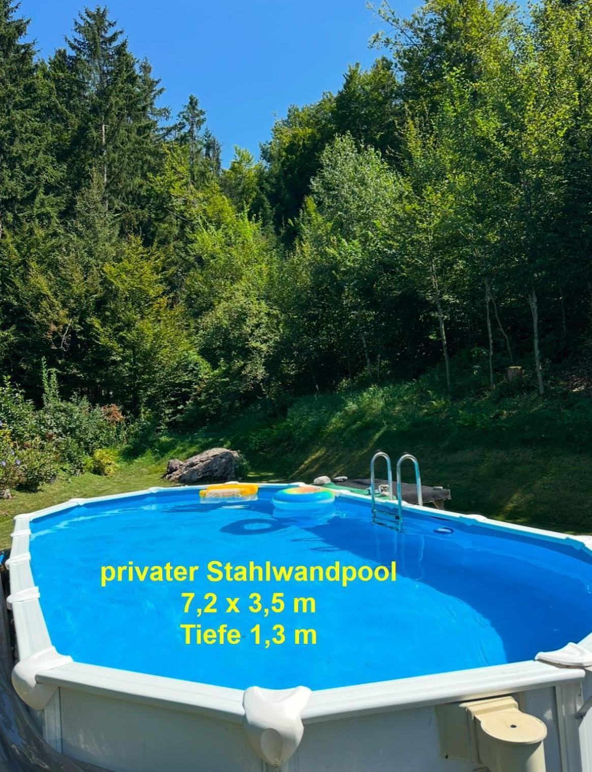 Ferienwohnung Waldblick, Faaker See Oberaichwald  Ngoại thất bức ảnh